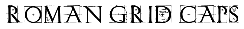 Roman Grid Caps font